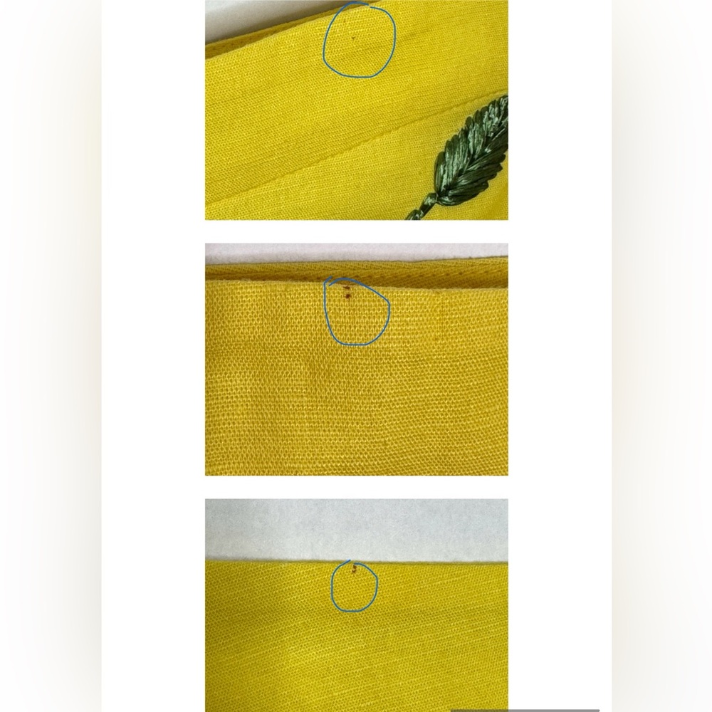 Alexis Kasandra Embroidered Floral Skirt Pattern Yellow Mini RARE HTF SZ Medium - Picture 16 of 16